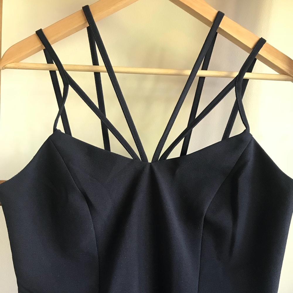 ASOS Navy Strappy Jumpsuit